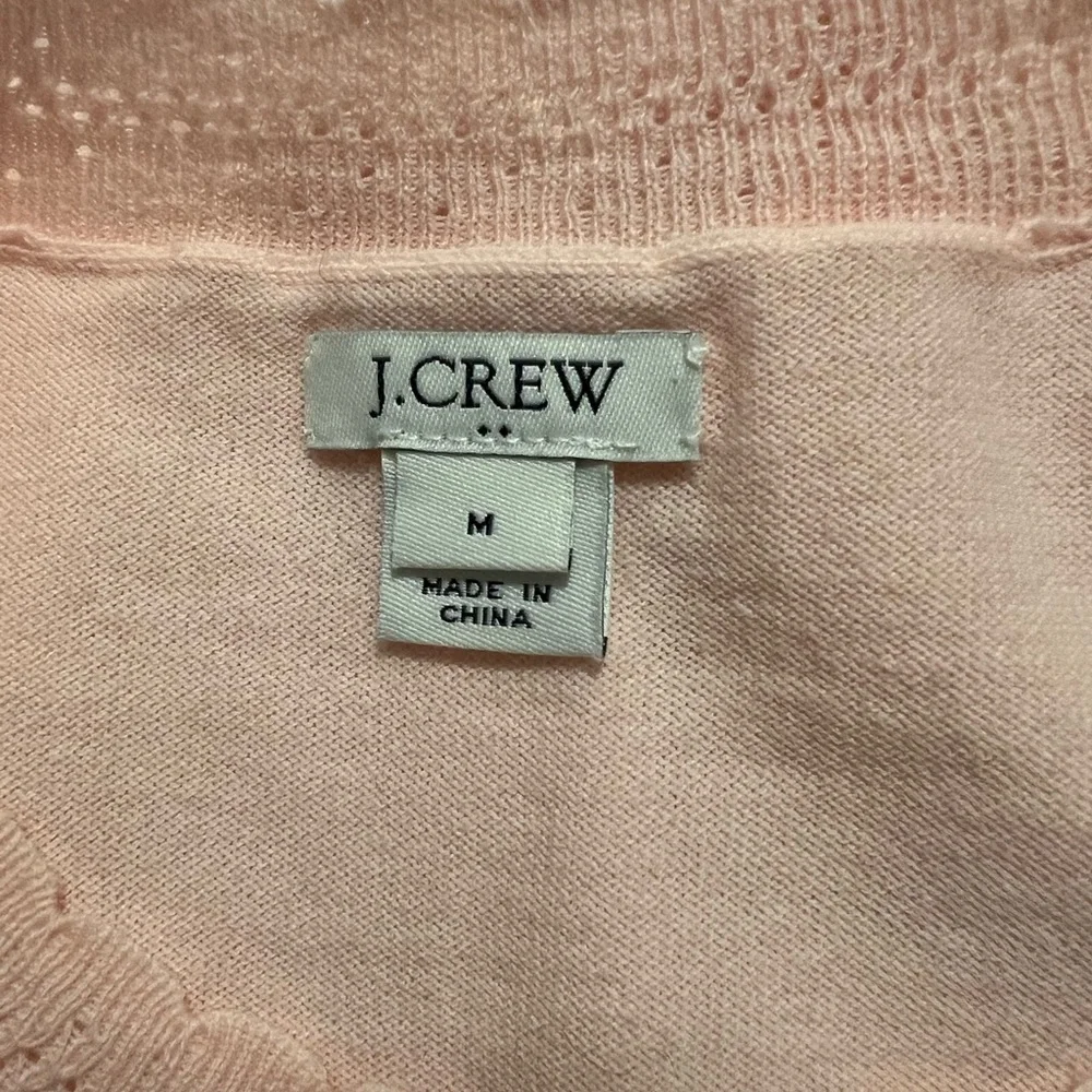 J. Crew Women’s100% Soft Cotton Light Pink Top Short Sleeve Crew Neck Size M
